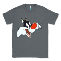 Charcoal Heather sylvester  face Classic Tee - linhVisuals