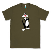 Army Green sylvester cat Classic Tee - linhVisuals