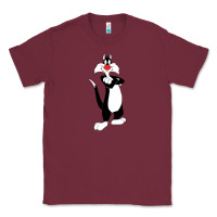 Burgundy sylvester cat Classic Tee - linhVisuals