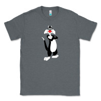 Charcoal Heather sylvester cat Classic Tee - linhVisuals