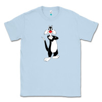 Dusty Blue sylvester cat Classic Tee - linhVisuals