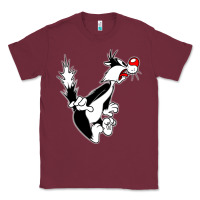 Burgundy sylvester cat Classic Tee - linhVisuals