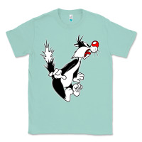 Seafoam sylvester cat Classic Tee - linhVisuals