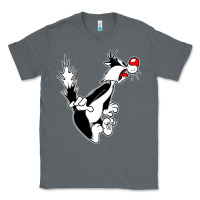 Charcoal Heather sylvester cat Classic Tee - linhVisuals