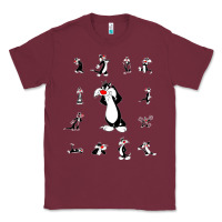 Burgundy sylvester cat Classic Tee - linhVisuals