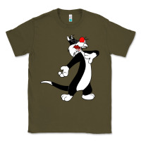 Army Green sylvester cat Classic Tee - linhVisuals