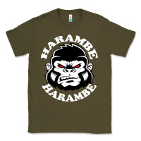 Army Green harambe Classic Tee - linhVisuals
