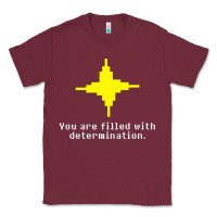Burgundy undertale   determination point Classic Tee - linhVisuals
