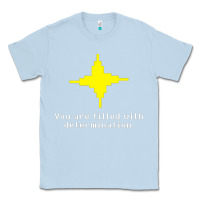 Dusty Blue undertale   determination point Classic Tee - linhVisuals