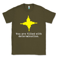 Army Green undertale   determination point Classic Tee - linhVisuals