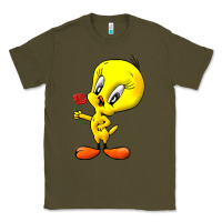 Army Green tweety Classic Tee - linhVisuals