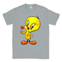 Heather Grey tweety Classic Tee - linhVisuals