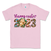 Bubblegum Pink Happy Easter 2023 Classic Tee - BundleAndBundleShop