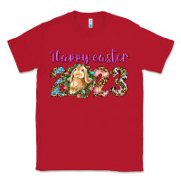 Red Happy Easter 2023 Classic Tee - BundleAndBundleShop