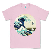 Bubblegum Pink great wave Classic Tee - linhVisuals