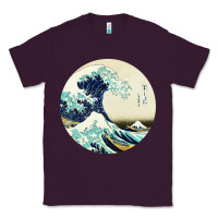 Plum great wave Classic Tee - linhVisuals