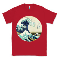 Red great wave Classic Tee - linhVisuals