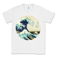 White great wave Classic Tee - linhVisuals