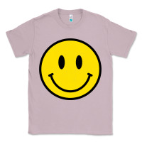 Lilac vintage retro happy smiley face 80's 90's aesthetic sweatshirt Classic Tee - linhVisuals