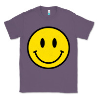 Lavender vintage retro happy smiley face 80's 90's aesthetic sweatshirt Classic Tee - linhVisuals