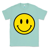 Seafoam vintage retro happy smiley face 80's 90's aesthetic sweatshirt Classic Tee - linhVisuals