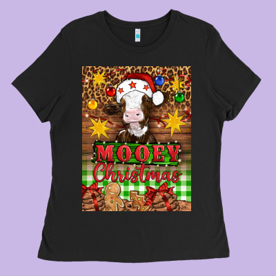 Mooey Christmas Air Freshener Ladies Tee Designed By Artiststas