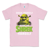 Bubblegum Pink sh.rek check yourself before you sh.rek yourself t shirt Classic Tee - linhVisuals