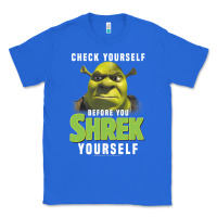 True Royal sh.rek check yourself before you sh.rek yourself t shirt Classic Tee - linhVisuals