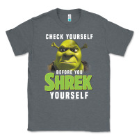 Charcoal Heather sh.rek check yourself before you sh.rek yourself t shirt Classic Tee - linhVisuals