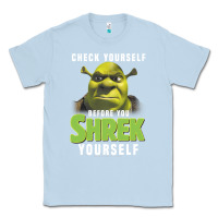 Dusty Blue sh.rek check yourself before you sh.rek yourself t shirt Classic Tee - linhVisuals