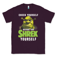 Plum sh.rek check yourself before you sh.rek yourself t shirt Classic Tee - linhVisuals