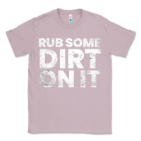 Lilac vintage funny shirts for men, rub some dirt on it long sleeve t shirt Classic Tee - linhVisuals