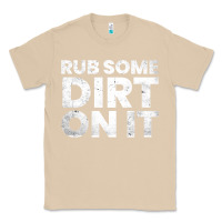 Mushroom vintage funny shirts for men, rub some dirt on it long sleeve t shirt Classic Tee - linhVisuals