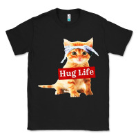 Black hug life kitty cat Classic Tee - linhVisuals