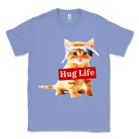 Colony Blue hug life kitty cat Classic Tee - linhVisuals
