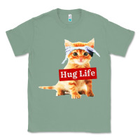 Sage hug life kitty cat Classic Tee - linhVisuals