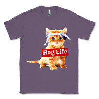 Lavender hug life kitty cat Classic Tee - linhVisuals