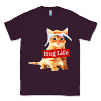 Plum hug life kitty cat Classic Tee - linhVisuals
