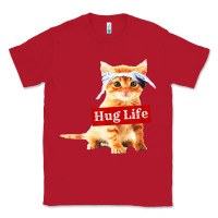 Red hug life kitty cat Classic Tee - linhVisuals
