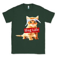 Sports Green hug life kitty cat Classic Tee - linhVisuals