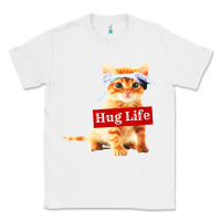White hug life kitty cat Classic Tee - linhVisuals