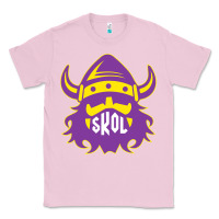 Bubblegum Pink skol nordic viking helmet shirt Classic Tee - linhVisuals
