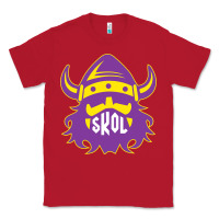 Red skol nordic viking helmet shirt Classic Tee - linhVisuals