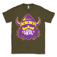 Army Green skol nordic viking helmet shirt Classic Tee - linhVisuals