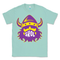 Seafoam skol nordic viking helmet shirt Classic Tee - linhVisuals