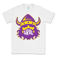 White skol nordic viking helmet shirt Classic Tee - linhVisuals