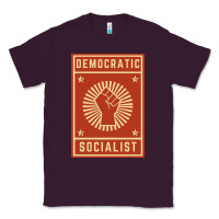 Plum democratic socialist Classic Tee - linhVisuals
