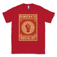 Red democratic socialist Classic Tee - linhVisuals