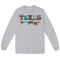 Moon Dust texas girl serape turquoise leopard cowhide arrow Long Sleeve Tee - Artiststas