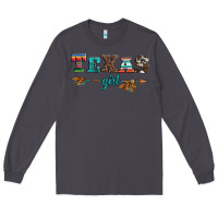 Smoke texas girl serape turquoise leopard cowhide arrow Long Sleeve Tee - Artiststas